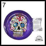 Cendrier Tête de Mort en Verre fait Main