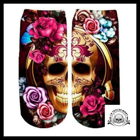 Chaussette Crâne Art