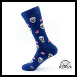 Chaussette Crâne Bleu