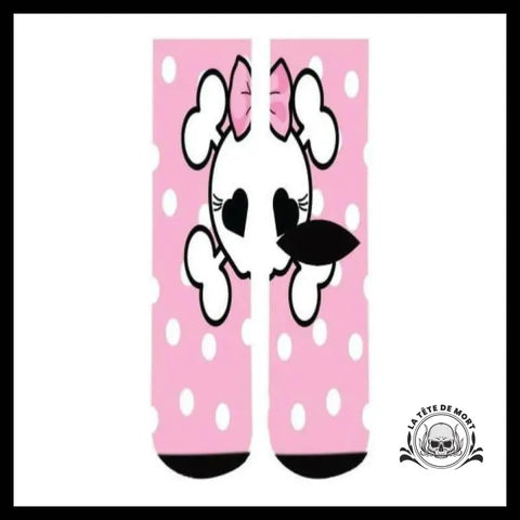 Chaussette Crâne Cartoon