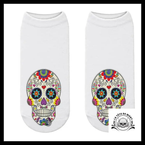 Chaussette Crâne Mexicain Calavera