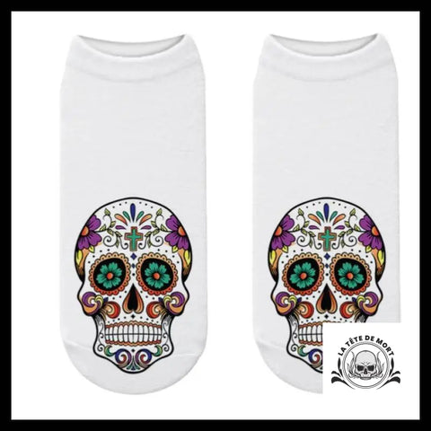 Chaussette Crâne Mexicain Couleurs