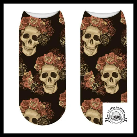 Chaussette Tête de Mort Gothique