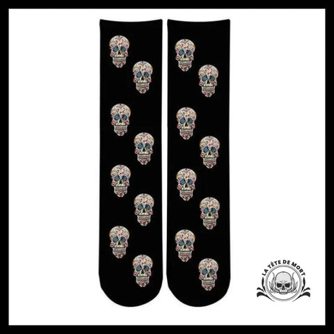 Chaussette Tête de Mort Mexicaine