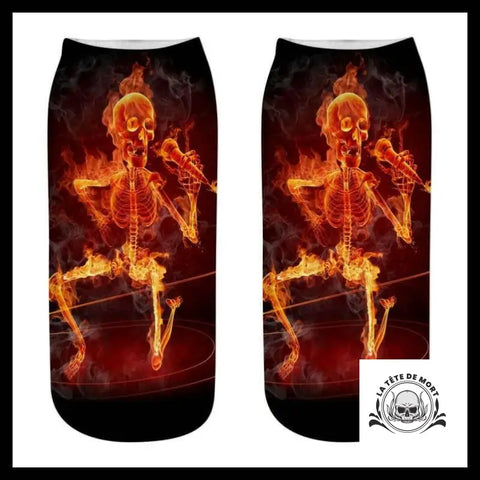 Chaussettes Tête de Mort Chanteur