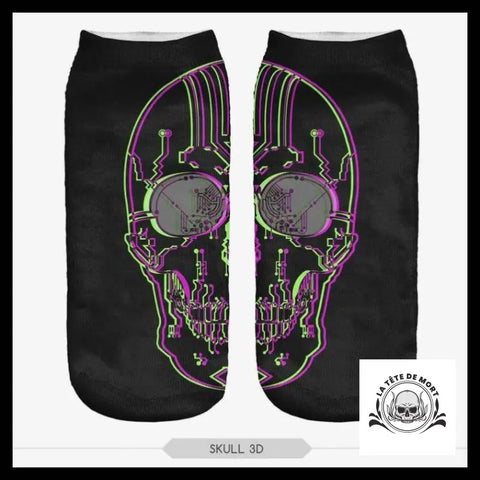 Chaussettes Tête de Mort Crâne Neons
