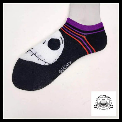 Chaussettes Tête de Mort Mr Jack Noir et Violet