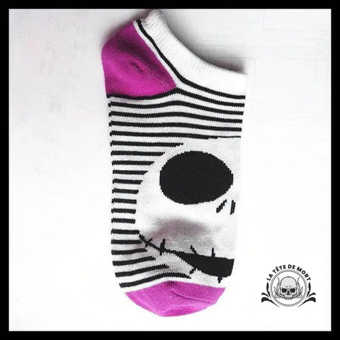 Chaussettes Tête de Mort Mr Jack Rayures