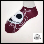 Chaussettes Tête de Mort Mr Jack Rouge Pourpre