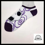 Chaussettes Tête de Mort Mr Jack Spirales Violet