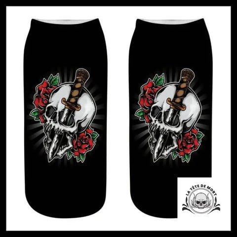 Chaussettes Tête de Mort Poignard
