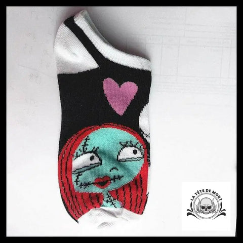 Chaussettes Tête de Mort Sally Coeur