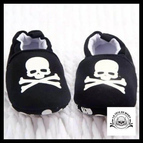Chaussons Bébé Tête de Mort