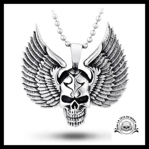 Collier Ailes Démon (Acier)