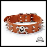 Collier pour Chien Tête de Mort Pics