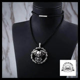 Collier Homme Chaine de Moto (Cuir)