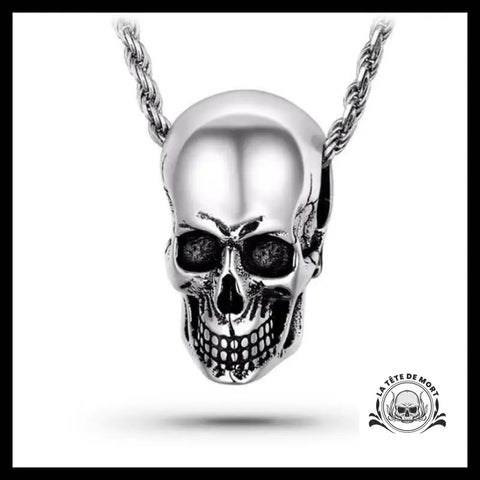 Collier Skull Homme (Argent)