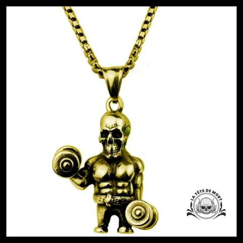 Collier Tête de Mort Alteres Dorees
