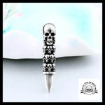 Collier Tête de Mort Balle Revolver