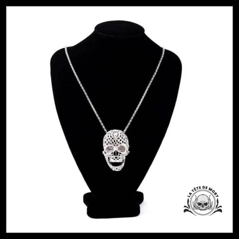 Collier Tête de Mort Bijou Strass