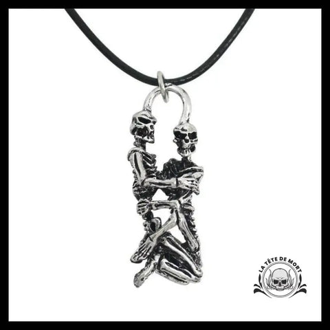 Collier Tête de Mort Couple Amoureux