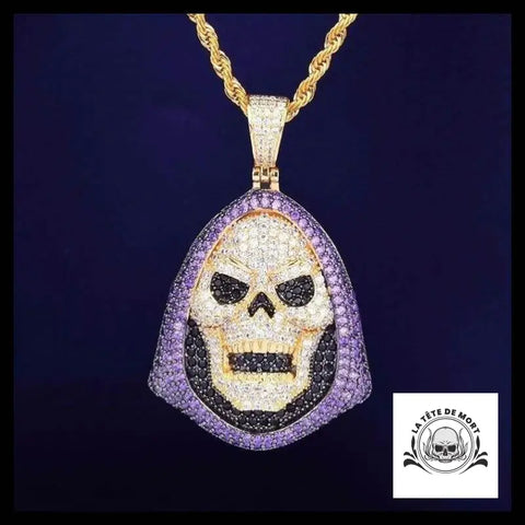 Collier Tête de Mort Crâne Hip Hop