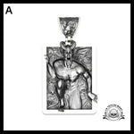 Collier Tête de Mort Demon Argente
