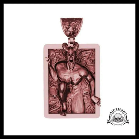 Collier Tête de Mort Demon Bronze