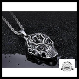 Collier Tête de Mort Femme (Acier)