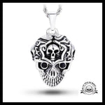 Collier Tête de Mort Femme (Acier)