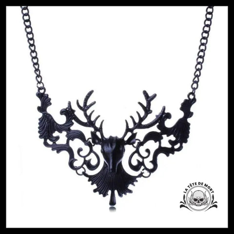 Collier Tête de Mort Grand Cerf