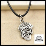 Collier Tête de Mort Guitare