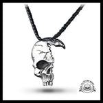 Collier Tête de Mort Homme (Cuir)