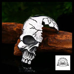 Collier Tête de Mort Homme (Cuir)