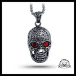 Collier Tête de Mort Mexicaine (Acier)
