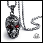 Collier Tête de Mort Mexicaine (Acier)