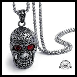 Collier Tête de Mort Mexicaine (Acier)