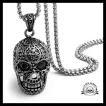 Collier Tête de Mort Mexicaine (Acier)