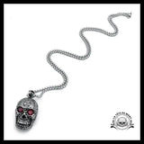 Collier Tête de Mort Mexicaine (Acier)