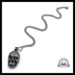 Collier Tête de Mort Mexicaine (Acier)