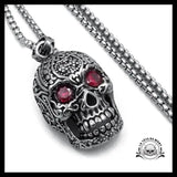 Collier Tête de Mort Mexicaine (Acier)