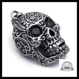 Collier Tête de Mort Mexicaine (Acier)