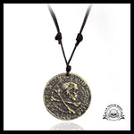Collier Tête de Mort Monnaie Pirate