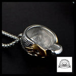 Collier Tête de Mort Or (Acier)