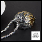 Collier Tête de Mort Or (Acier)