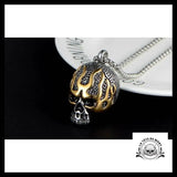 Collier Tête de Mort Or (Acier)