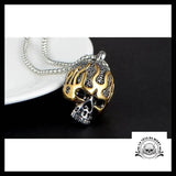Collier Tête de Mort Or (Acier)