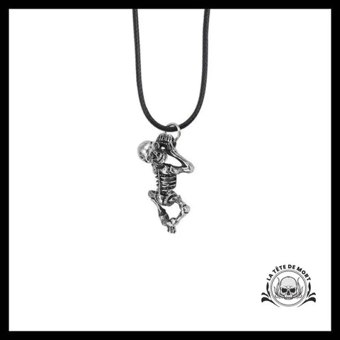 Collier Tête de Mort Squelette Dormant