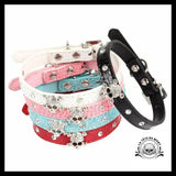 Collier Tête de Mort Strass pour Chien & Chats