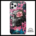 Coque Crâne Et Fleur (iPhone)